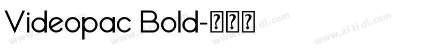 Videopac Bold字体转换